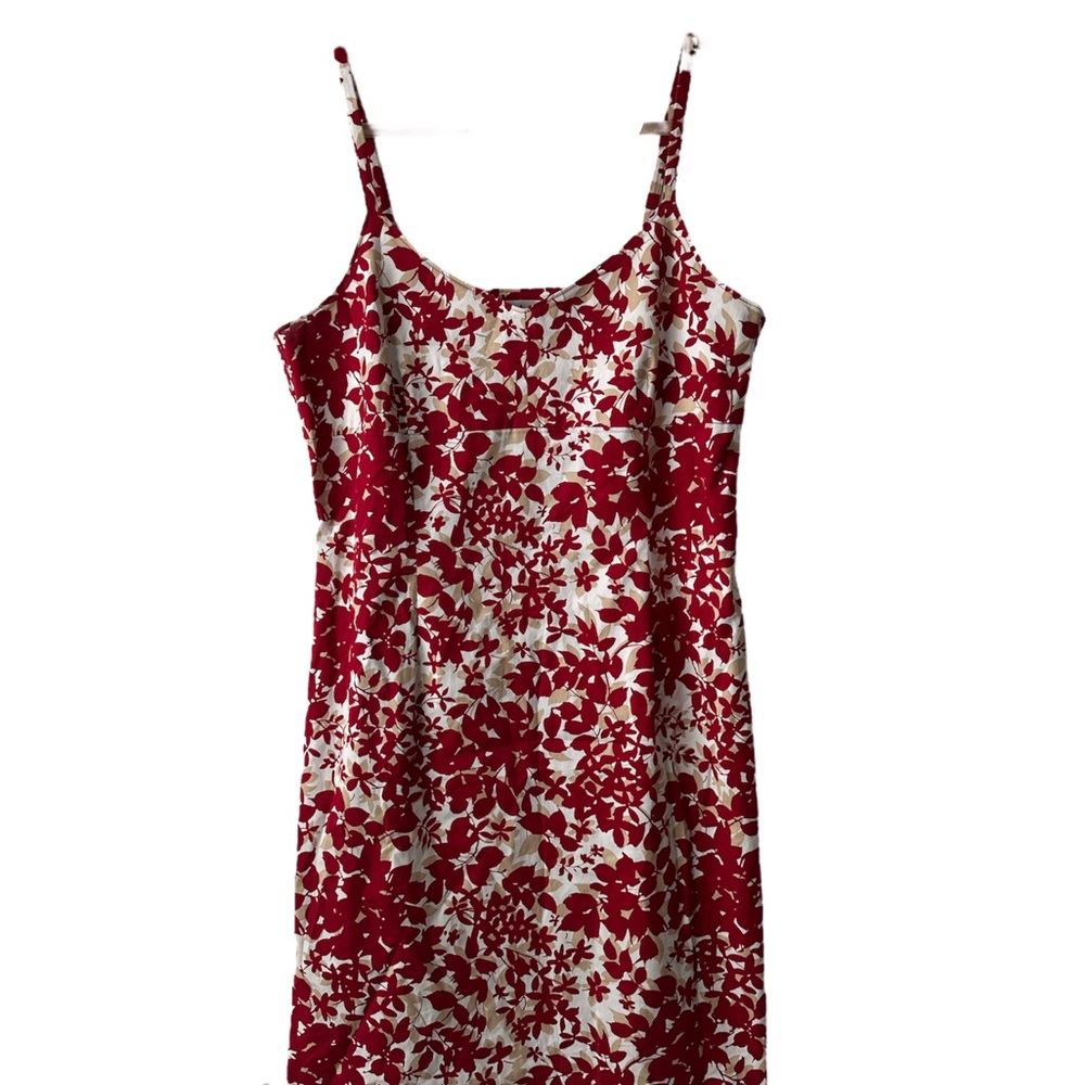 Old Navy Red and White Floral Mini Dress
